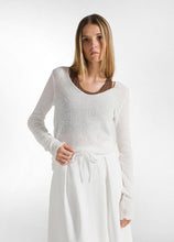 Lade das Bild in den Galerie-Viewer, Boucle Pullover weiß
