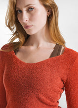 Lade das Bild in den Galerie-Viewer, Boucle Pullover terracotta
