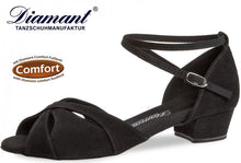 Lade das Bild in den Galerie-Viewer, Offener Standardtanzschuh mit Blockabsatz 2,8cm - Diamant
