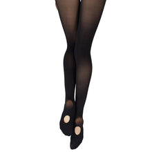 Lade das Bild in den Galerie-Viewer, Die Transition Bodytights von Capezio sind besonders beliebt für Auftritte unter Kostümen- mit Fußloch, kann daher fuß-oder fußlos getragen werden- blickdichtes Material, Catsuit aus Strumpfhosenmaterial
