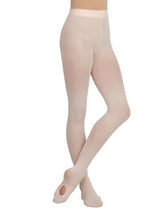 Lade das Bild in den Galerie-Viewer, Die Ultra Soft Transition Tights von Capezio mit weichem Taillenbund für Spitzentanz. Sowohl Footed Tight als auch  Footless Tight für barfuß Tanz . Nahtlose Verarbeitung.
