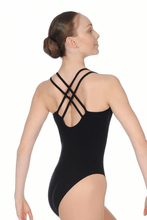 Lade das Bild in den Galerie-Viewer, Intermezzo Basictrikot mit überkreuzten Trägern und tollem Rückendesign Ideal für Ballett, Modern, Contemporary, Yoga, Pilates und div. Fitnessaktivitäten, sowie für Flamenco, Standard etc.

