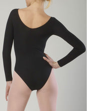 Lade das Bild in den Galerie-Viewer, TempsDanse-Trikot langarm aus Viskose- Naturfaser- Ideal für Ballett, Modern, Contemporary, Latin, sowie für Flamenco, Standard und div. Gesellschaftstänze
